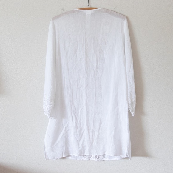 La Blanca Crochet-Trim Tunic Cover-Up - Picture 7 of 7